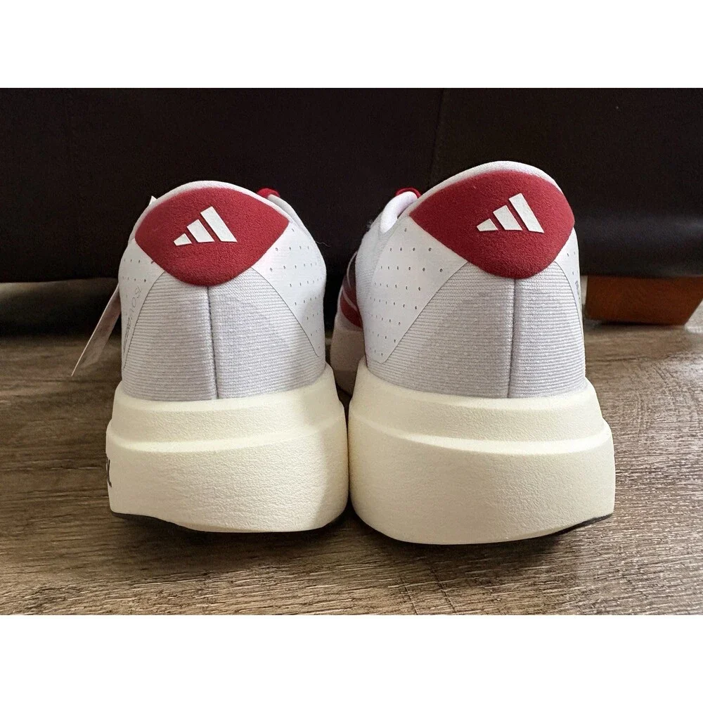 Adidas Adizero Evo SL NC State Wolfpack White Red Mens Sz 8.5 JQ4571
